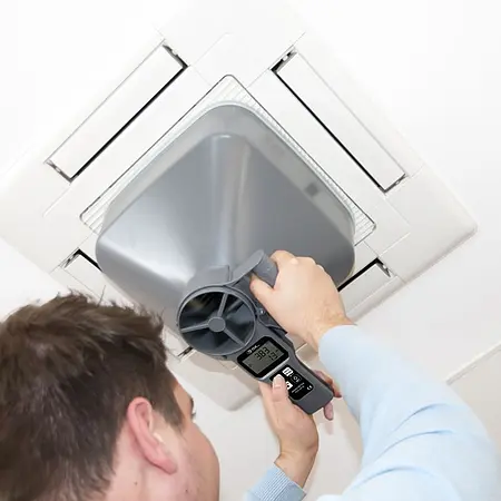 Appareil de mesure de l'air | Exemple d'utilisation