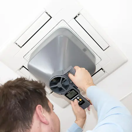 Anémomètre Image d'utilisation