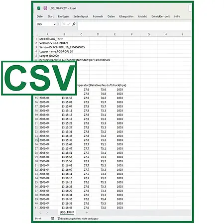Appareil de mesure climatique | CSV