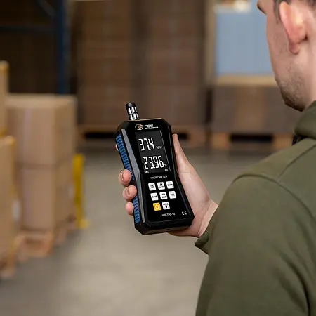 Appareil de mesure climatique Image d'utilisation