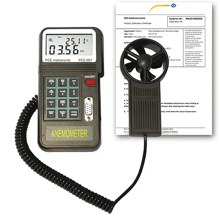 Appareil de mesure de la vitesse du vent