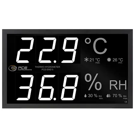 Appareil de mesure de température | Vue frontale