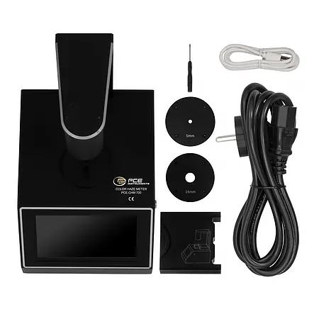 Appareil de mesure pour plastique Contenu de livraison