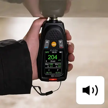 Appareil pour contrôle de surfaces | Exemple d'utilisation