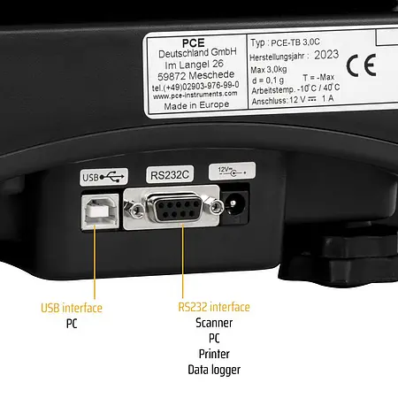 Balance compteuse | Interfaces