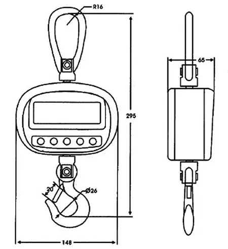 Balance à suspension PCE-CS 300