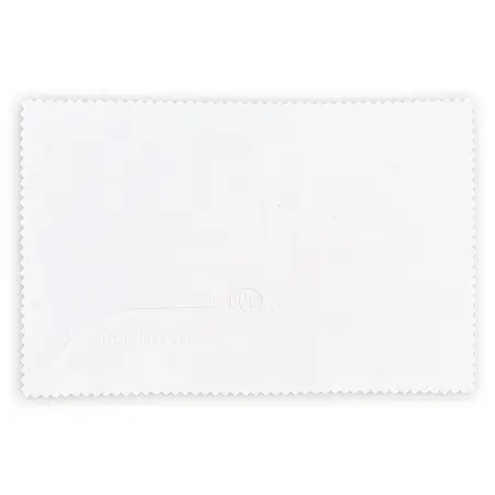 Chiffon de nettoyage blanc avec logo