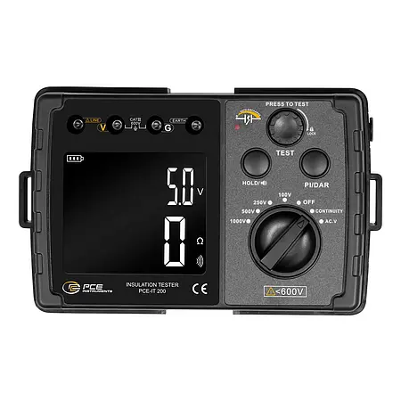 Contrôleur d’installation électrique | Face avant