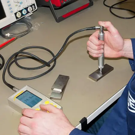 Duromètre Image d'utilisation