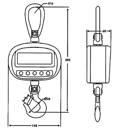Balance à crochet PCE-CS 300