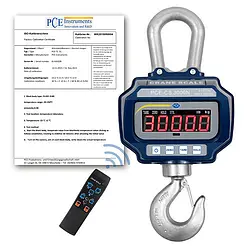 Dynamometre-Peson PCE-CS 3000N avec certificat d'étalonnage ISO