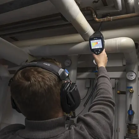 Détecteur de fuites Image d'utilisation