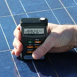 Détecteur de radiation | Mesure sur un panneau solaire