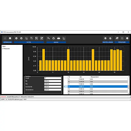 Logiciel pour PC avec câble USB