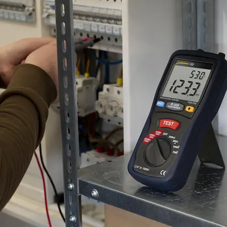 Mesureur d'isolement Image d'utilisation
