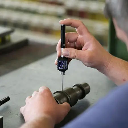 Mesureur de dureté Image d'utilisation