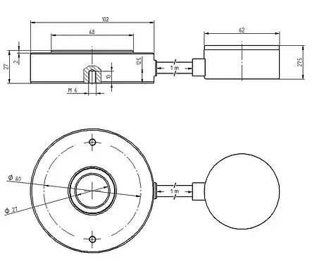 Mesureur de force hydraulique | Schéma