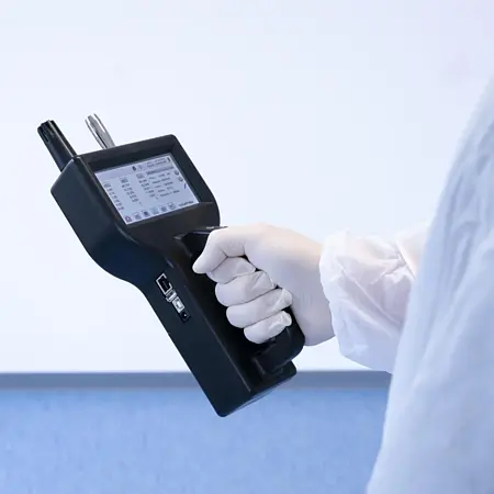 Mesureur de particules Image d'utilisation