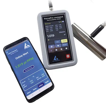 Msureur de perméabilité magnétique | Connexion à Smartphone