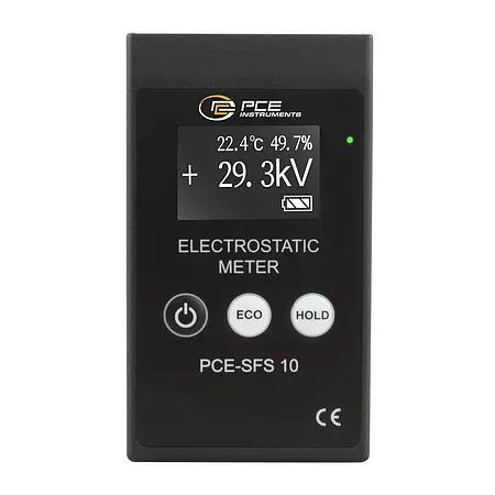 Mesureur du champ électrostatique | Vue frontale