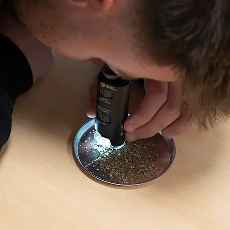 Microscope de laboratoire | Exemple d'utilisation