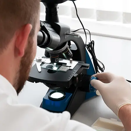 Microscope de laboratoire | Exemple d'utilisation
