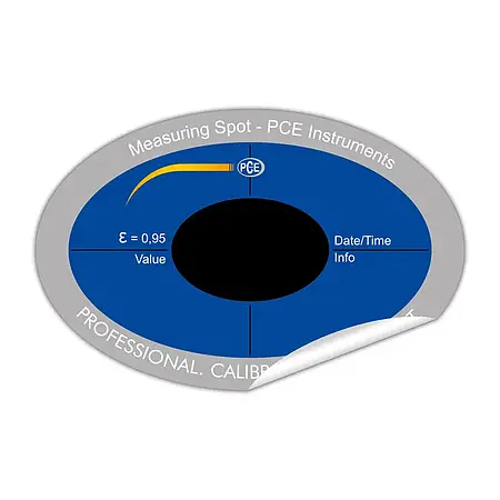 Point de mesure autocollant pour thermomètres infrarouges 