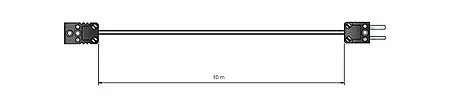 Rallonge de 10 m pour thermocouples type K 