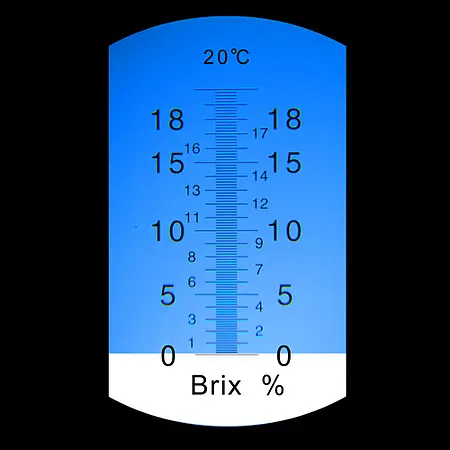 Réfractomètre Brix Échelle