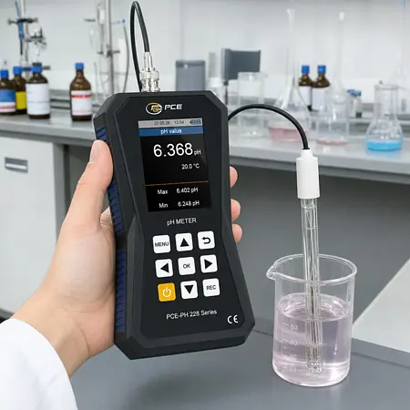 Testeur de pH Image d'utilisation
