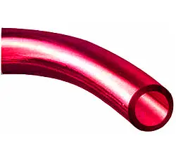 Tube de PVC rouge