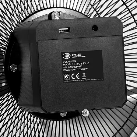 Ventilateur solaire | Face arrière
