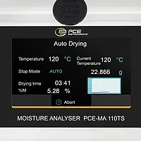 Analyseur d’humidité | Écran LCD tactile