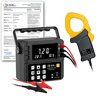 Analyseur de puissance PCE-PA 7200-ICA avec certificat d'étalonnage ISO 