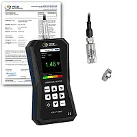 Analyseur de vibration PCE-VT 3800-ICA avec certificat d'étalonnage ISO 