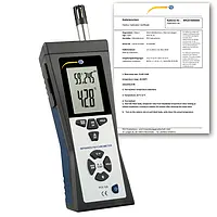Appareil de mesure climatique PCE-320-ICA avec certificat d'étalonnage ISO 