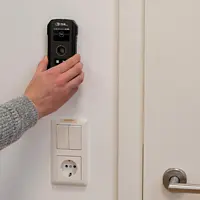 Appareil de mesure de longueur de câble Image d'utilisation