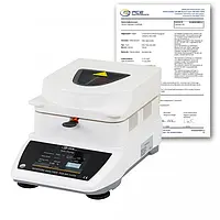 Balance d'humidité PCE-MA 110TS-ICA avec certificat d'étalonnage ISO 