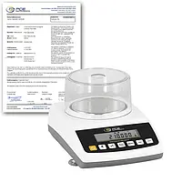 Balance de base PCE-BT 200-ICA avec certificat d'étalonnage ISO 