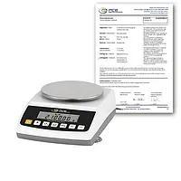 Balance de ménage PCE-BT 2000-ICA avec certificat d’étalonnage ISO 