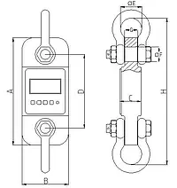 Balance à suspension Dimensions