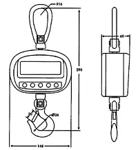 Balance à crochet PCE-CS 300