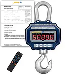 Dynamometre-peson PCE-CS 5000N avec certificat d'étalonnage ISO