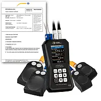 Débitmètre à ultrasons PCE-TDS 200+ ML-ICA avec certificat d'étalonnage ISO 