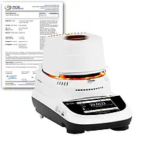 Mesureur d'humidité PCE-MA 60XT-ICA avec certificat d'étalonnage ISO 