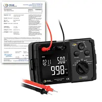 Mesureur d’isolement PCE-IT 200-ICA avec certificat d'étalonnage ISO 