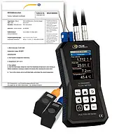Mesureur de débit PCE-TDS 200+ S-ICA avec certificat d'étalonnage ISO 