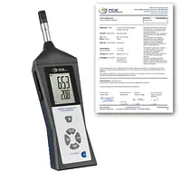 Mesureur de point rosée PCE-HVAC 3-ICA avec certificat d'étalonnage d'usine (ISO 9001) 