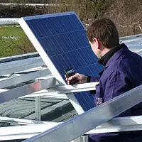 Mesureur photovoltaïque Image d'utilisation