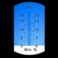 Réfractomètre Brix Échelle